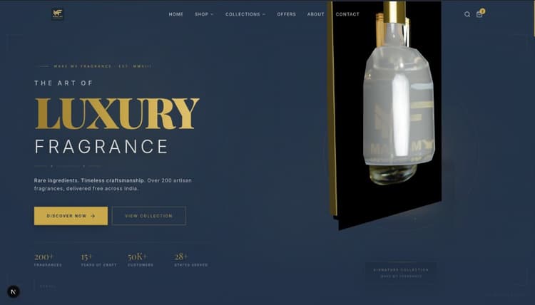 Make My Fragrance luxury bottle